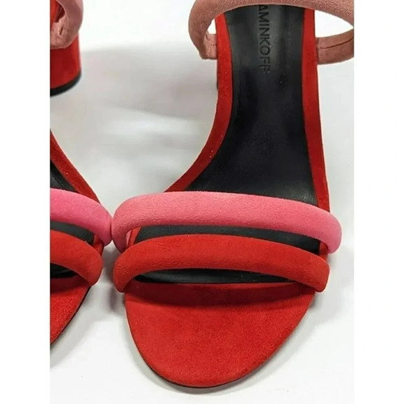 NWOB Rebecca Minkoff Women's Andree Suede Color-Block Sandals Size 6.5 MSRP $165 - Picture 4 of 9